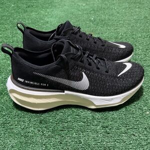 Nike Zoomx Invincible Run FK 3 Men's Size 10 Black White Dark Grey DR2615-001